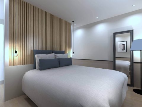 visuel 3d photorealisme chambre tete de lit tasseaux bois renovation brunstatt