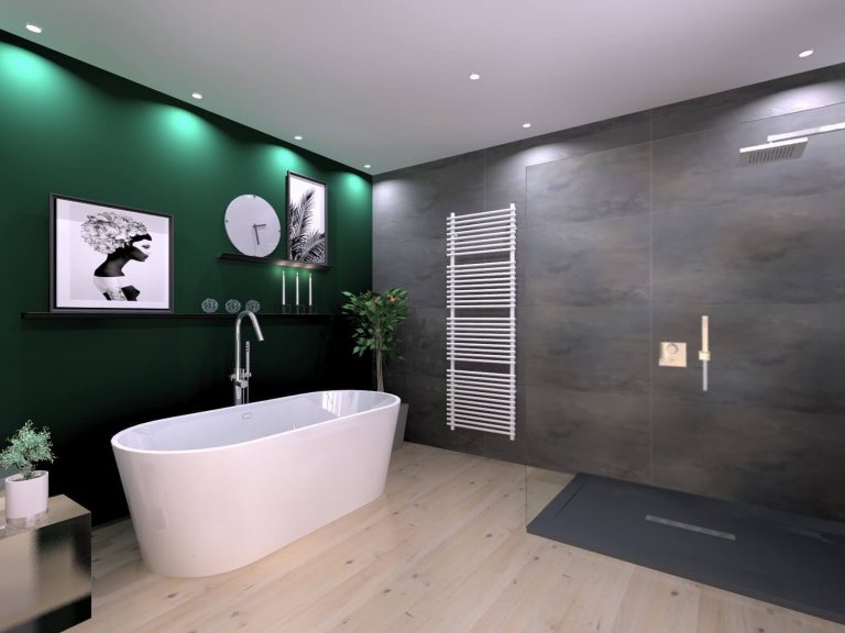 visuel 3d photorealisme salle de bains baignoire ilot renovation loft mulhouse