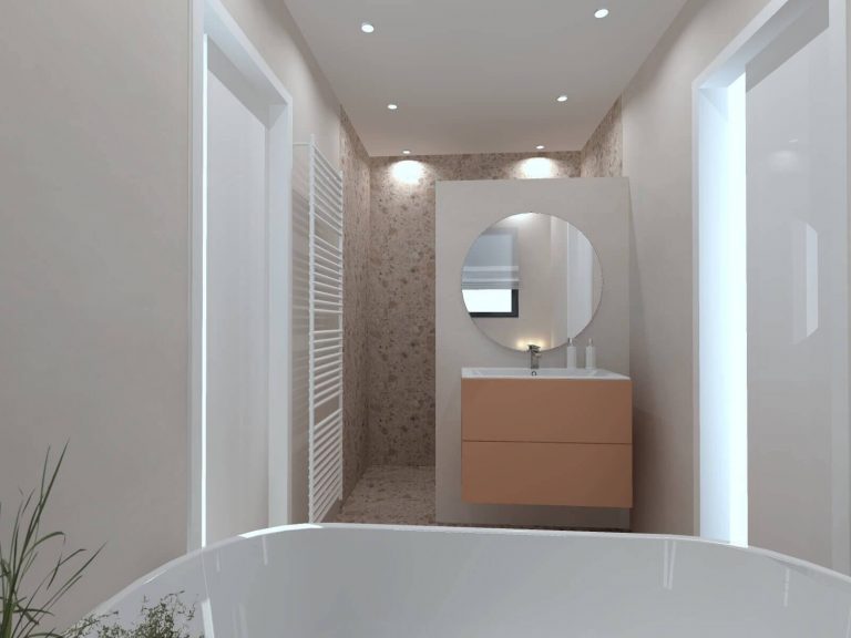 visuel 3d photorealisme salle de bains douche carrelage renovation brunstatt