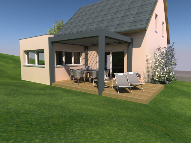 Projet agrandissement maison Colmar avec Galista
